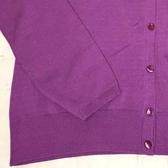 August Silk Purple Knit Twin Set XL NWT - Picture 4 of 13